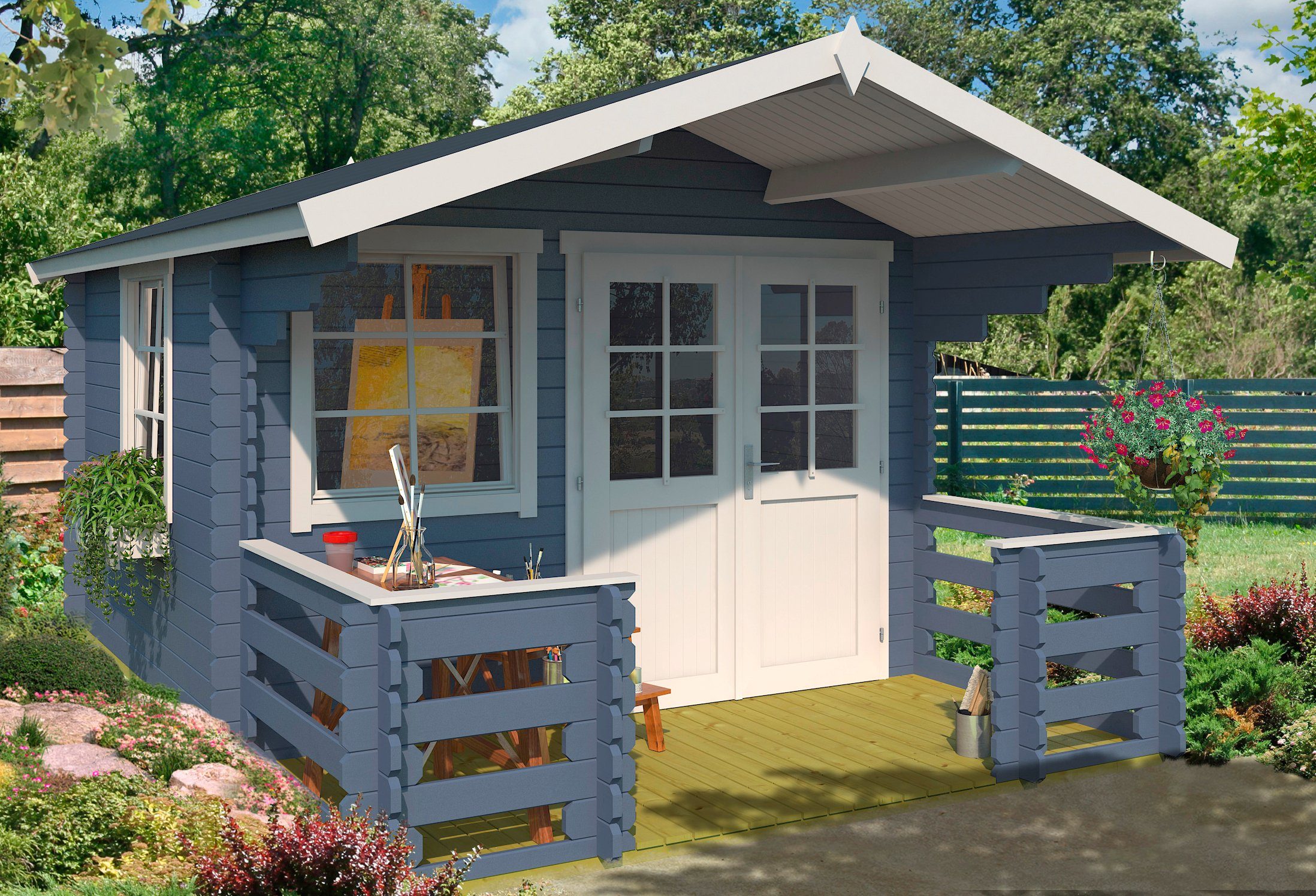 Nordic Holz Gartenhaus »Klingenberg 1«, BxT 340x460 cm, (Set) online