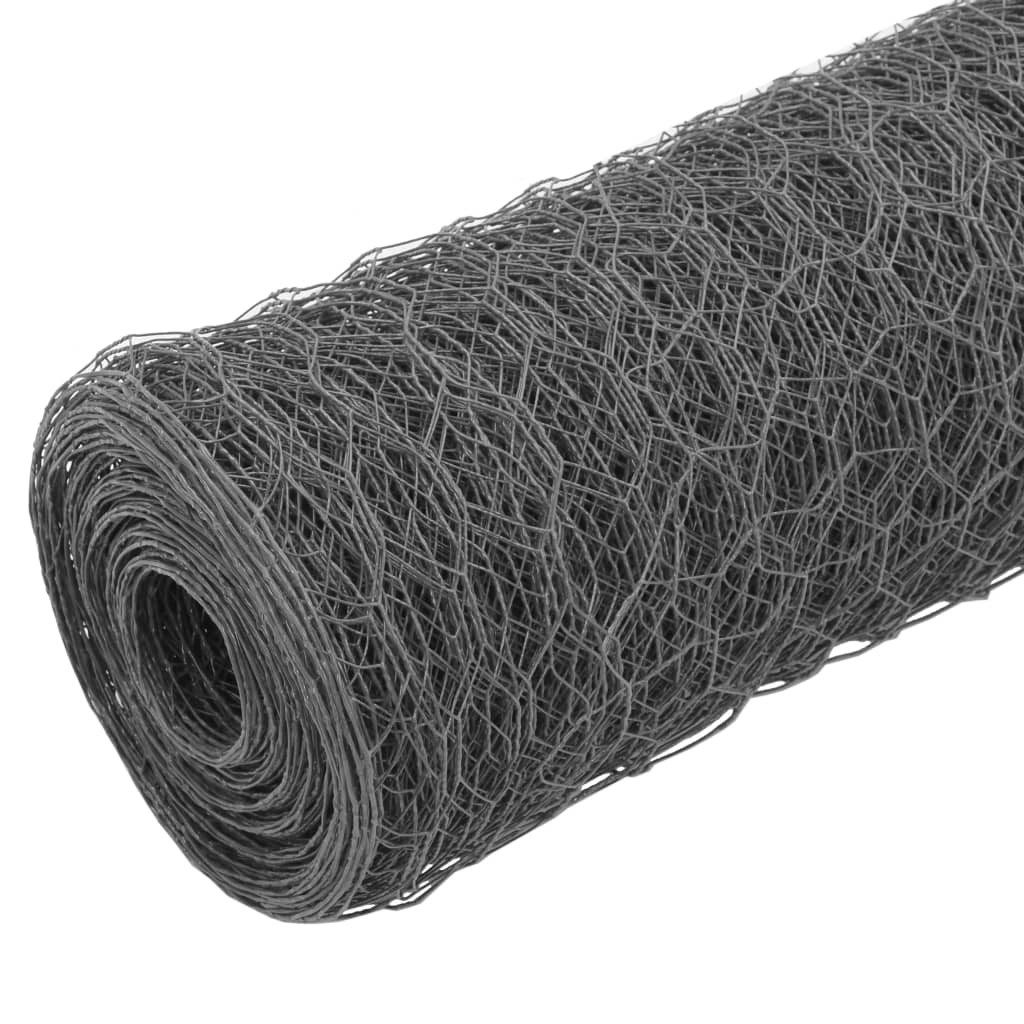 vidaXL Gartenzaun Drahtzaun Stahl mit PVC-Beschichtung günstig online kaufen