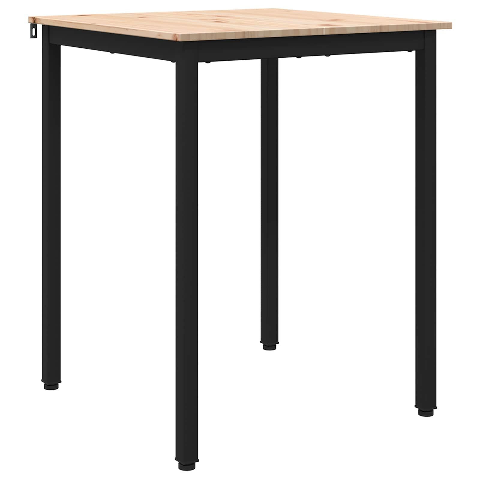 vidaXL Esstisch Esstisch Natur 60 x 60 x 75 cm Massives Kiefernholz (1-St) günstig online kaufen