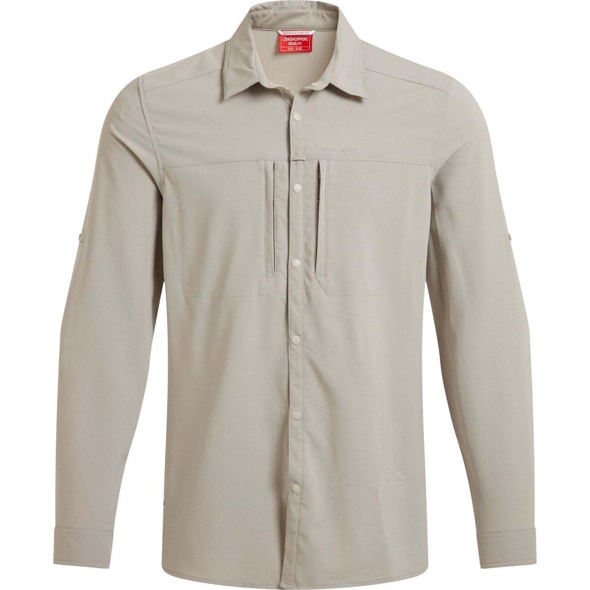Craghoppers Outdoorbluse Nosilife Pro Long Sleeved Shirt V Innovatives Langarmhemd mit UV-Schutz, Insektenabwehr und