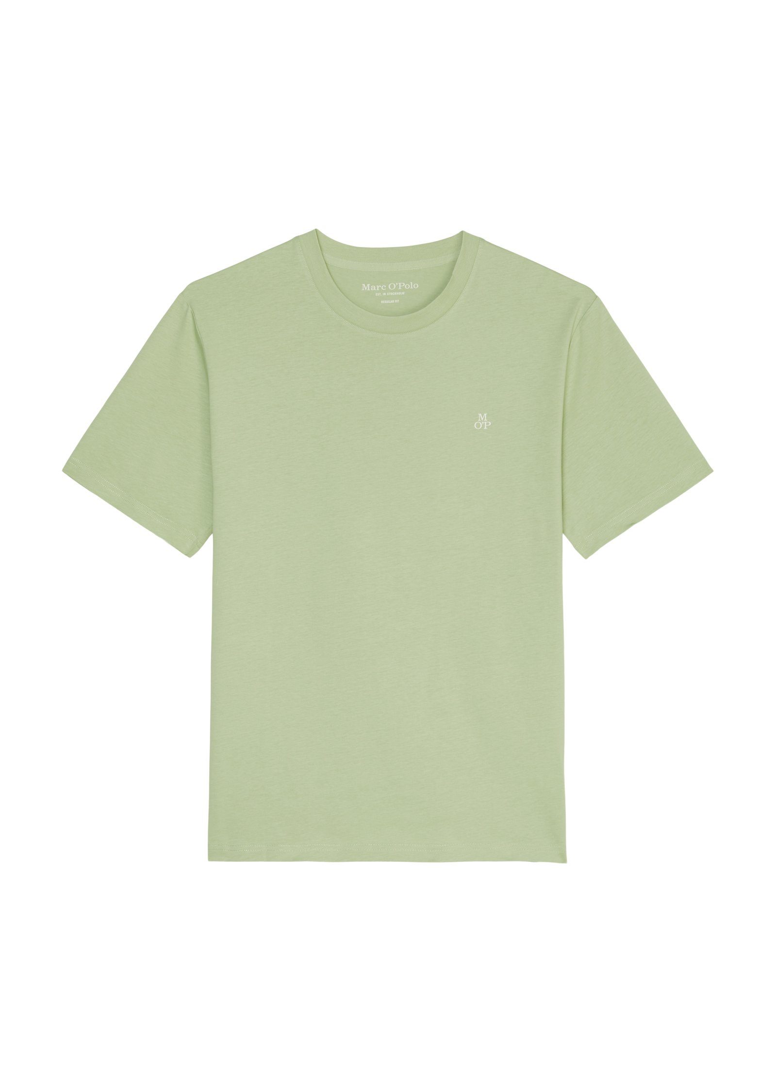 Marc O'Polo T-Shirt rainee T-shirt, logo collar short ribbed print, sleeve