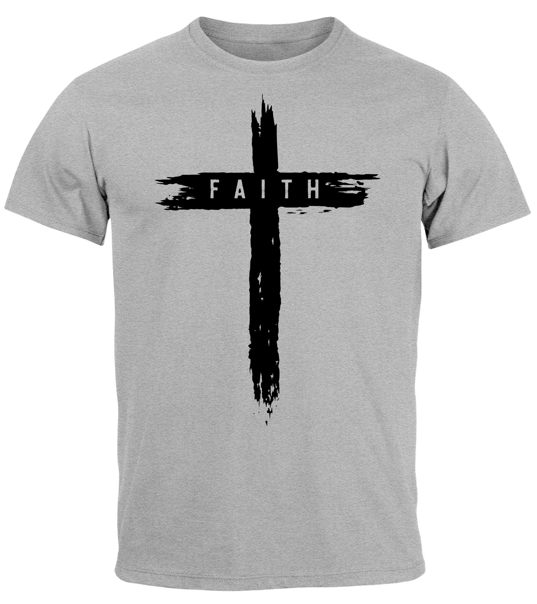 Neverless Print-Shirt Herren T-Shirt Printshirt Aufdruck günstig online kaufen