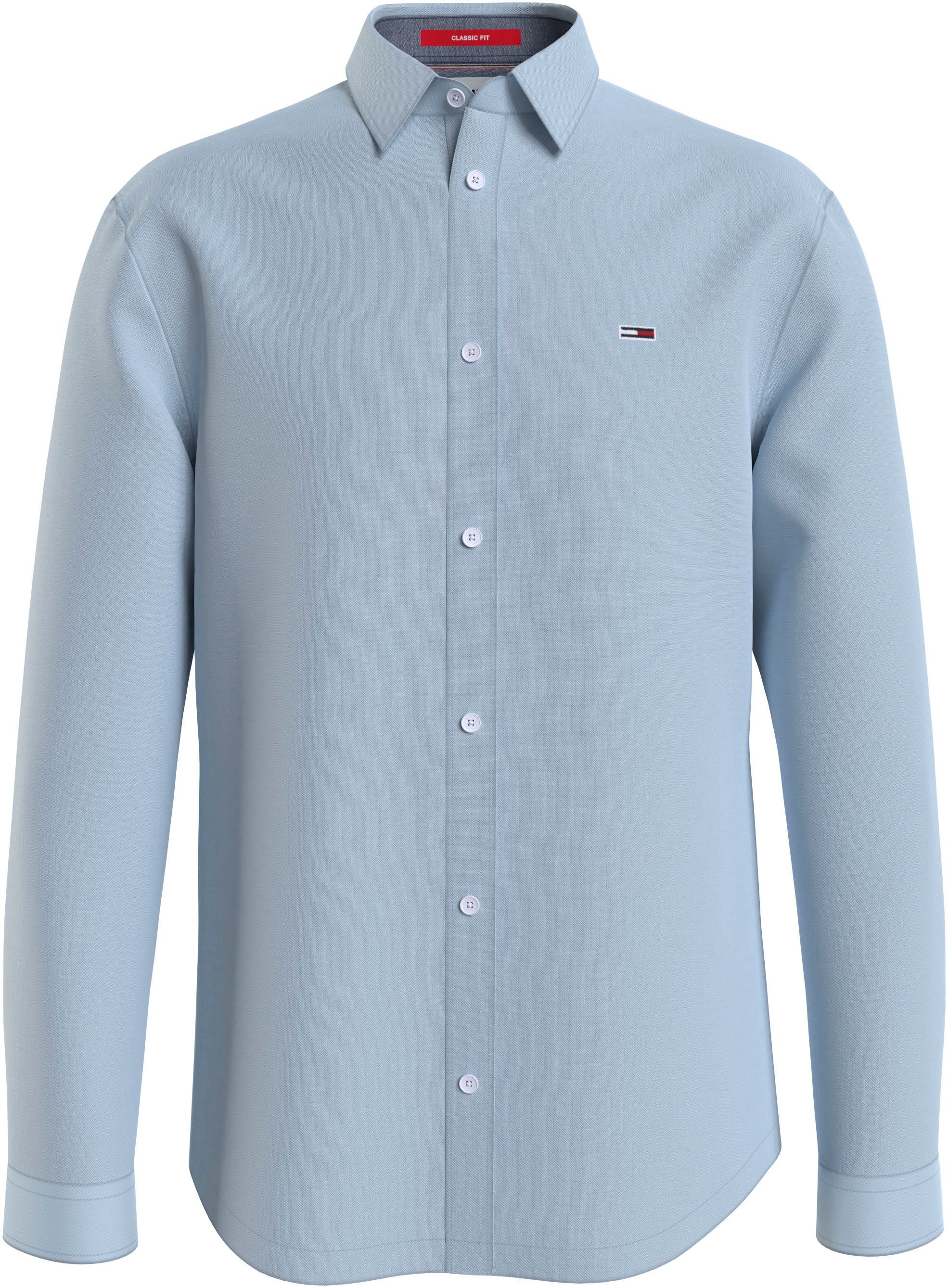 [Empfohlene Sonderfunktion] Tommy Jeans Langarmhemd TJM mit OXFORD ShoresideBlue Knopfleiste CLASSIC SHIRT