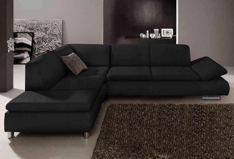 Max Winzer® Ecksofa Toulouse, mit klappbaren Armlehnen, Breite 237 cm