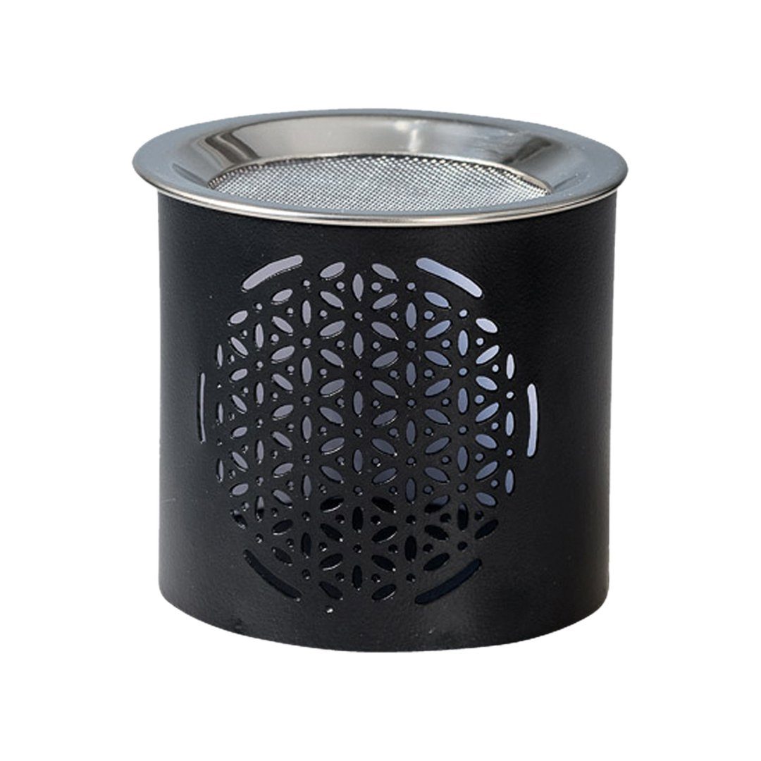 NKlaus Räucherschale Räucherstövchen Eisen Baum-Muster Schwarz H 6cm Te, Rä günstig online kaufen