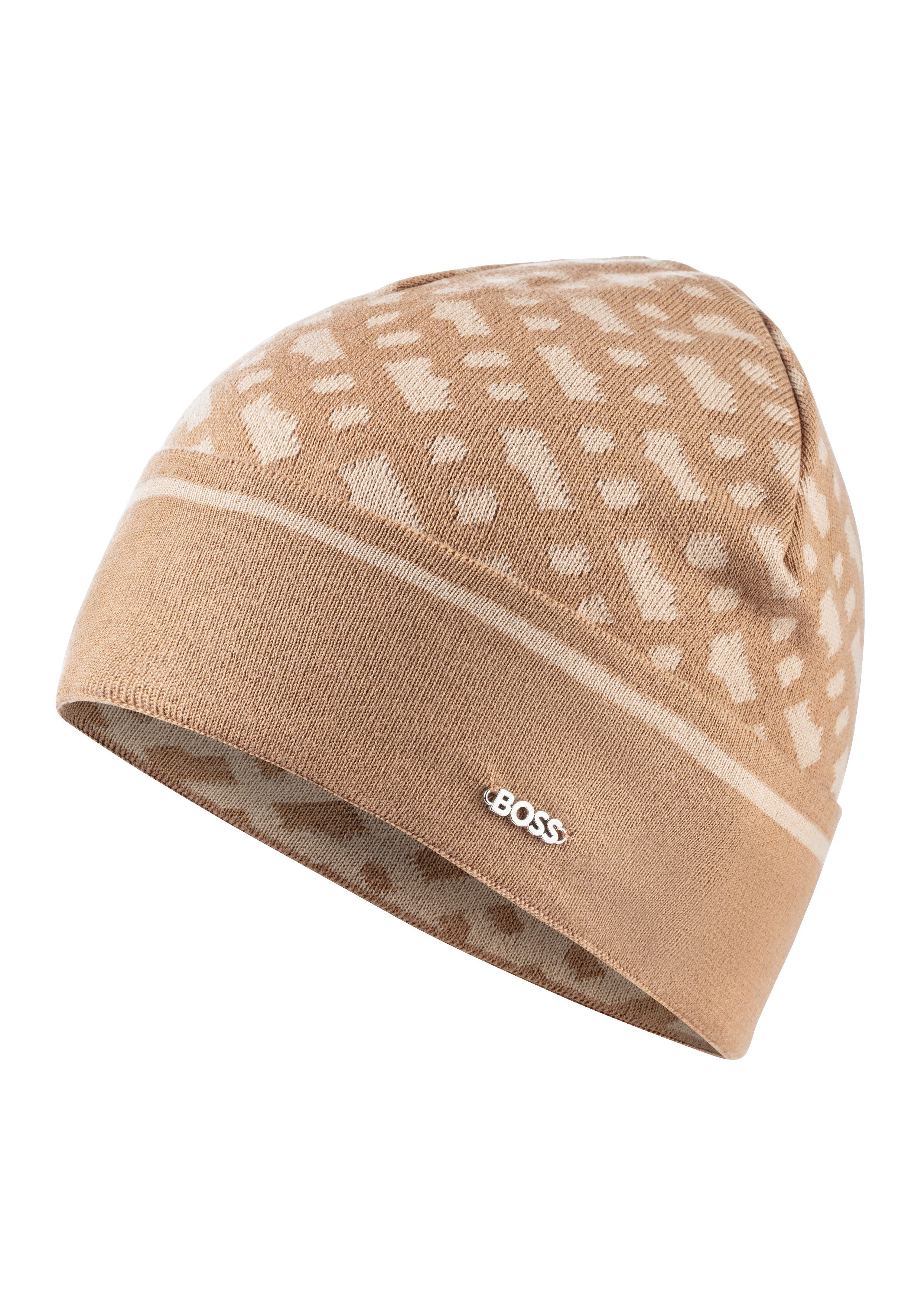 BOSS Beanie Lendia_hat im Jaquardmuster günstig online kaufen