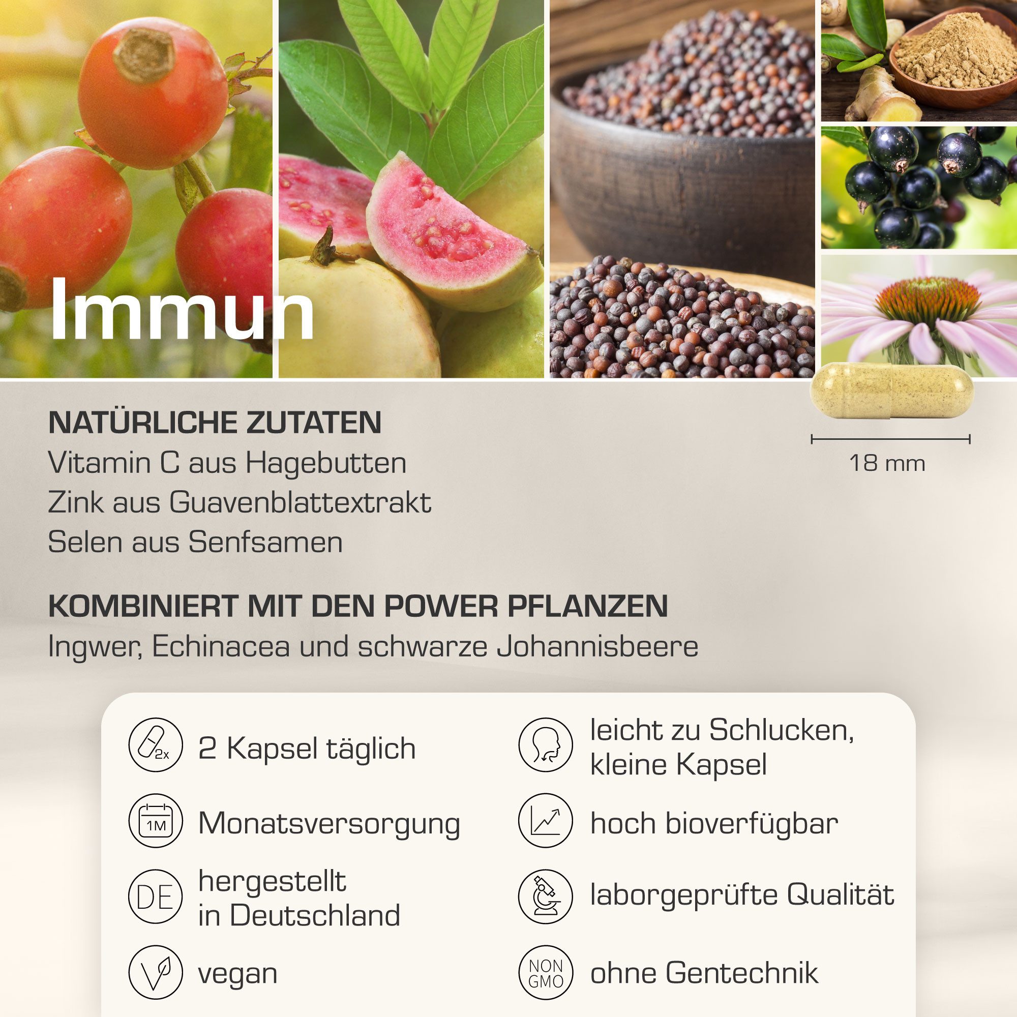 Purabyo Pflanzliches Immun Kapseln, 1 er 60 St., 33 g