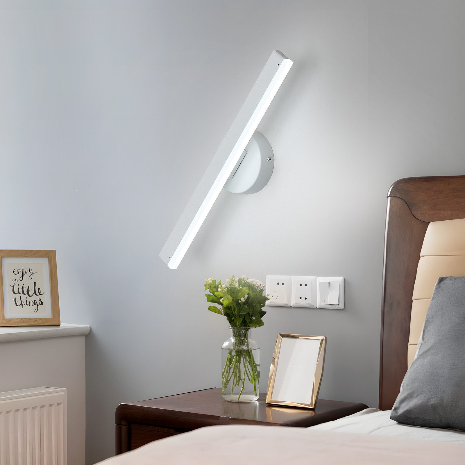 Goeco LED Wandleuchte drehbar, 6500K, 12W, günstig online kaufen