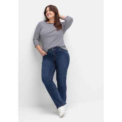 Sheego Bootcut-Jeans Große Größen SUSANNE ideal bei viel Bauch und schmalen Beinen