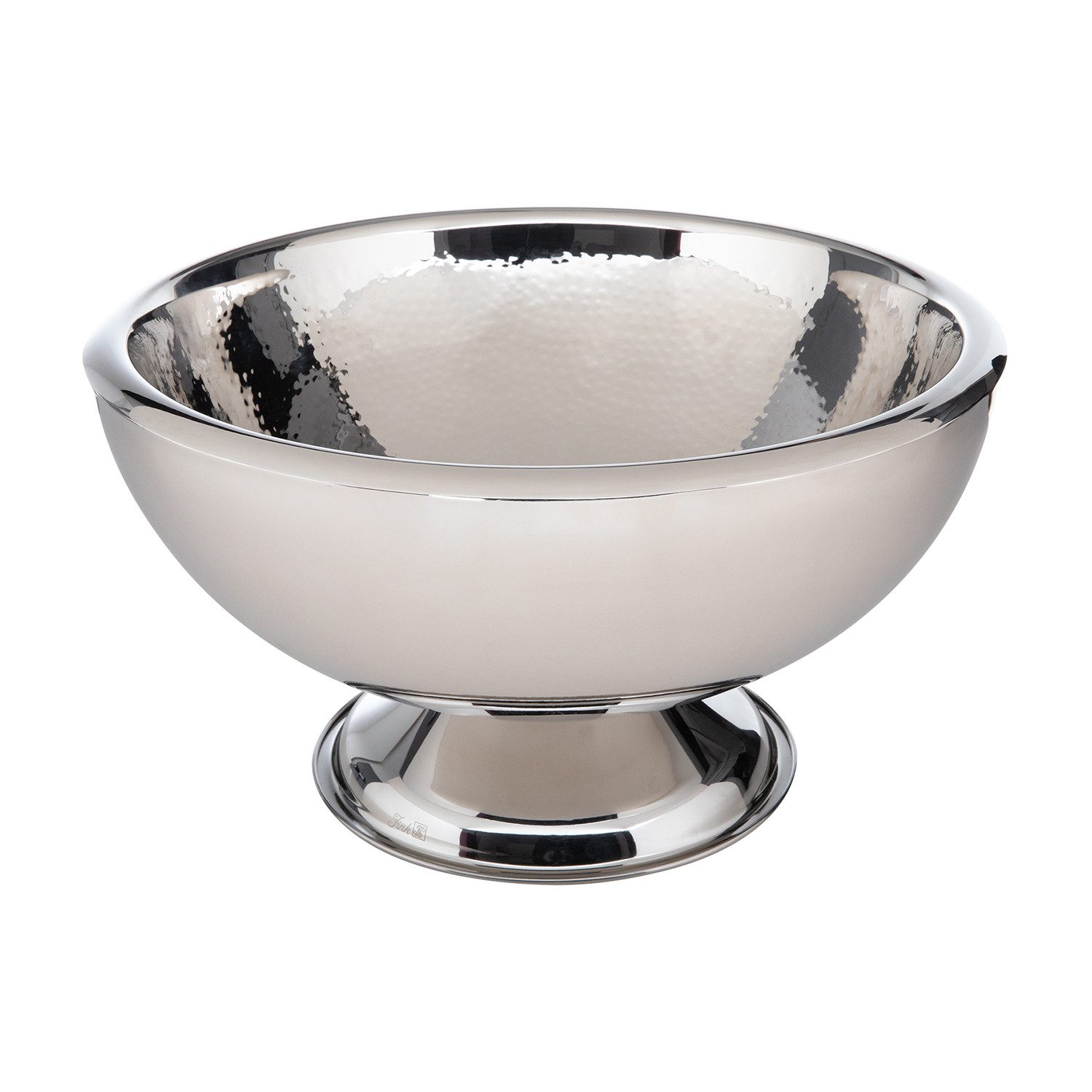 Fink Eiseimer ATHEN Punchbowl - silberfarben - Edelstahl - Ø 43cm - Eiskühler, Weinkühler - Sektkühler - Kühler - Flaschenkühler
