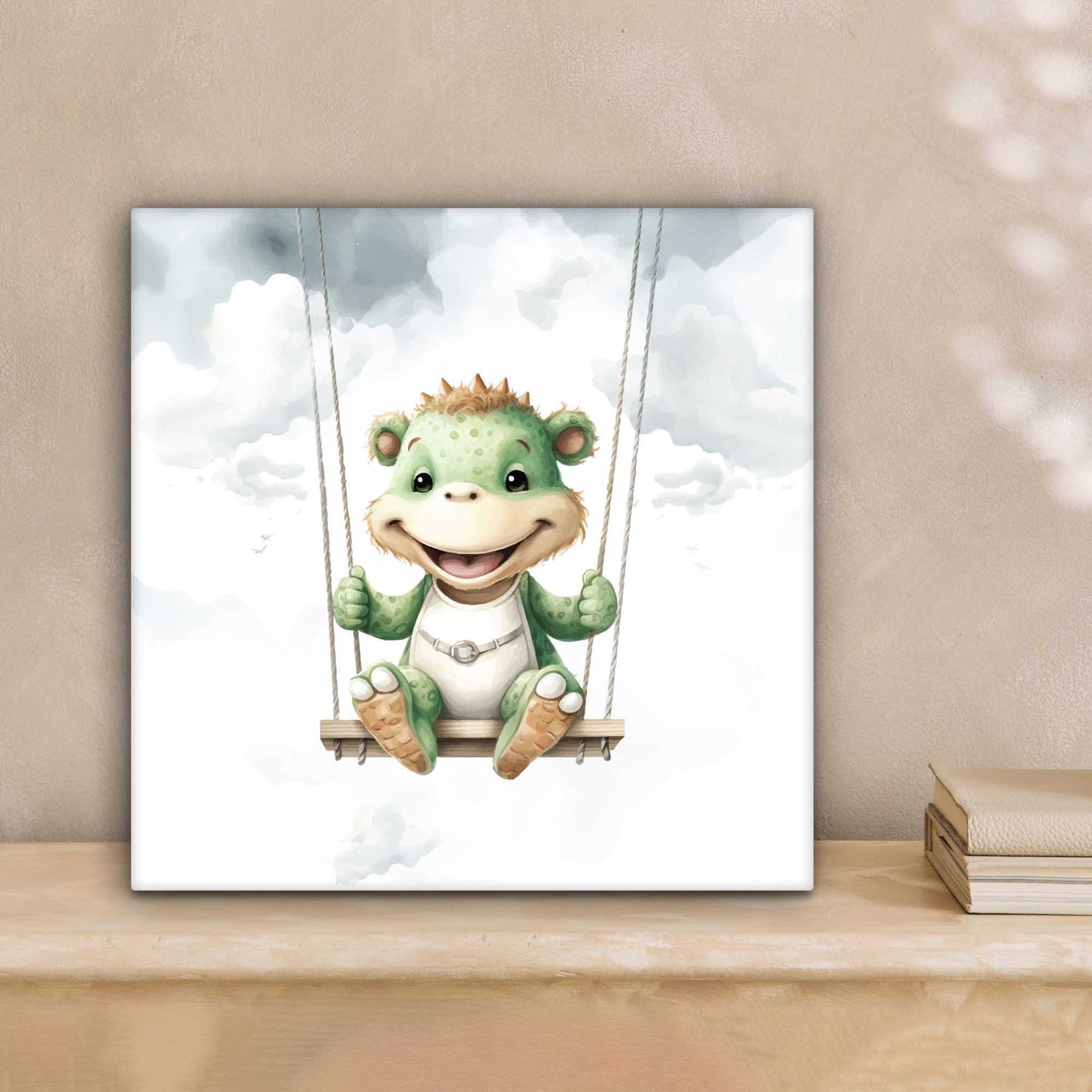 OneMillionCanvasses® Leinwandbild Drache - Tierbaby - günstig online kaufen