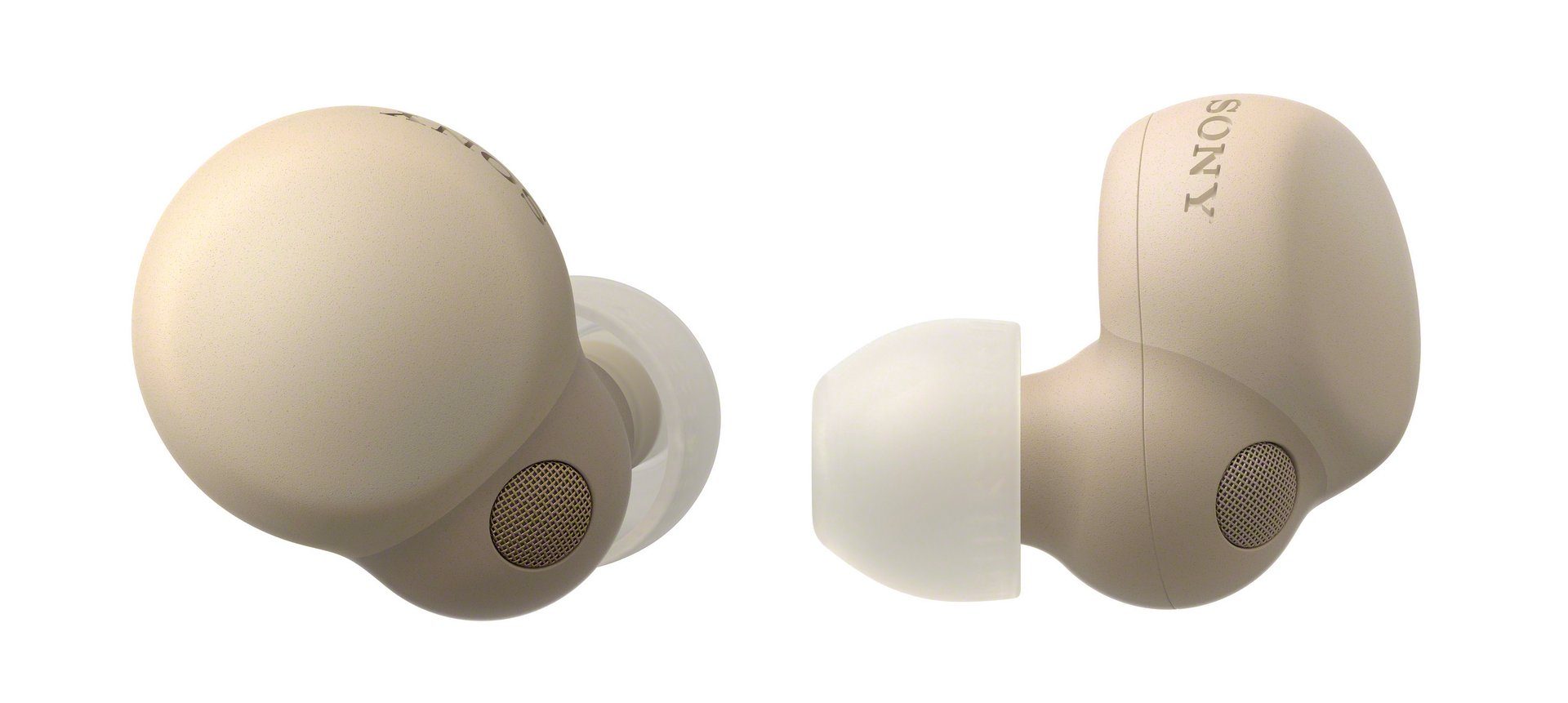 Sony LinkBuds S wireless 20 (Noise-Cancelling, Cancelling, True st. Akkulaufzeit) In-Ear-Kopfhörer Touch-Steuerung, Ecru Noise Wireless, NFC, Bluetooth