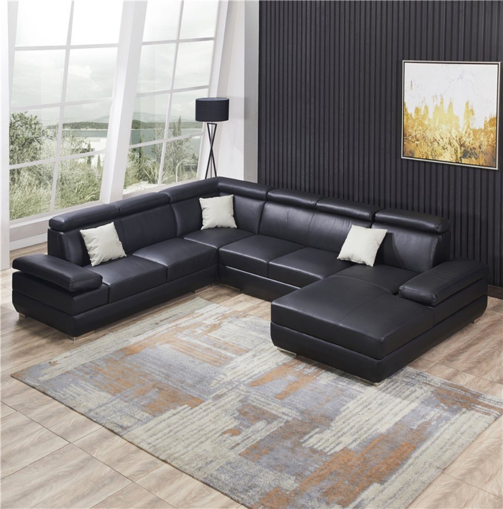 JVmoebel Ecksofa Moderne Sofa Eckgarnitur U Form Polster Ecke Couch Design, Made in Europe
