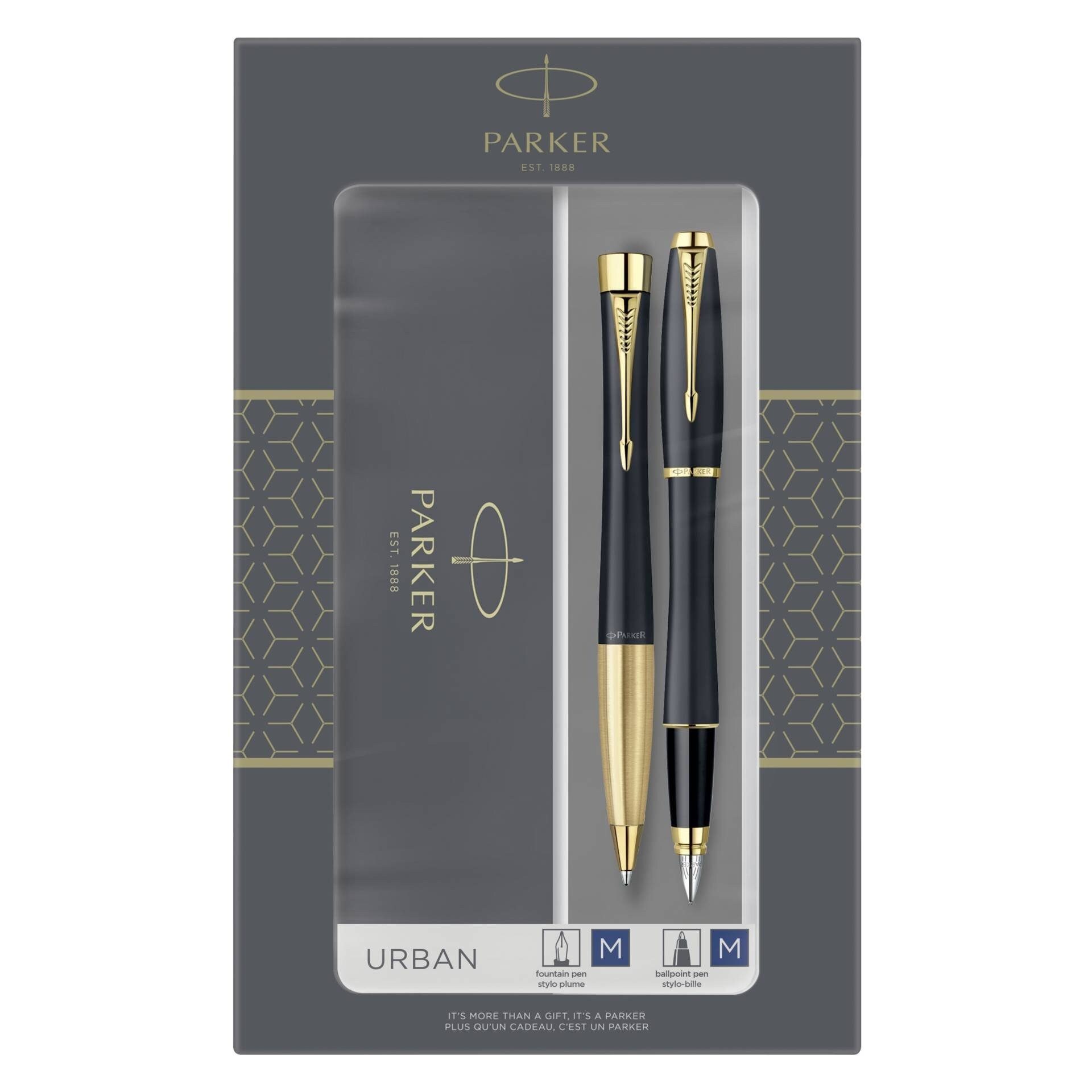 Parker Füllfederhalter PARKER Schreibset DuoSet Urban Muted Black GG.C.