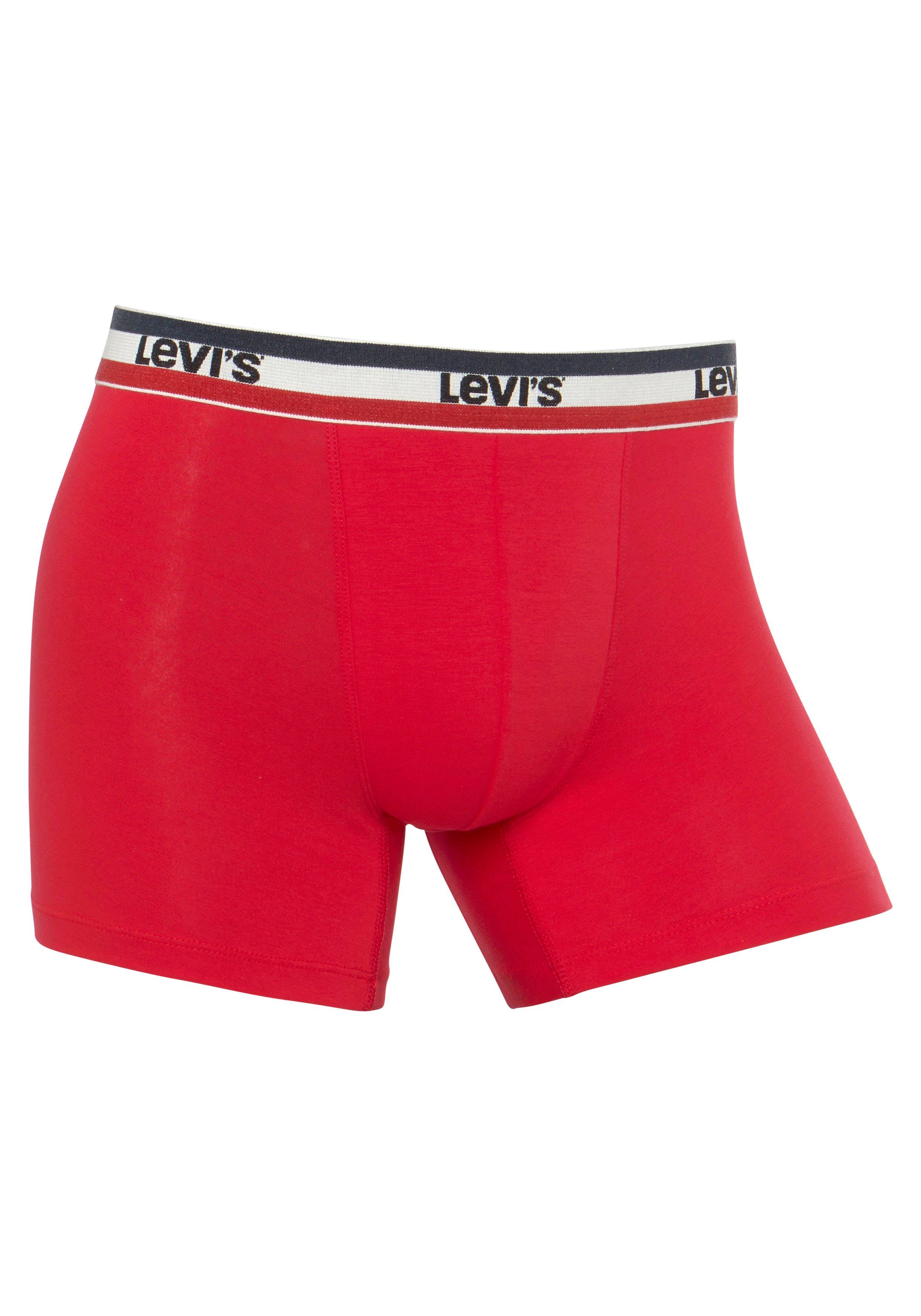 6-St) Mit Levi's® Sportswear Logo-Bund Men Boxershorts (Packung, Logo Boxer
