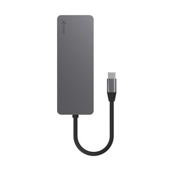 XLAYER USB 3.0 HUB XLayer Typ C 7-IN-1 Grey USB-Adapter