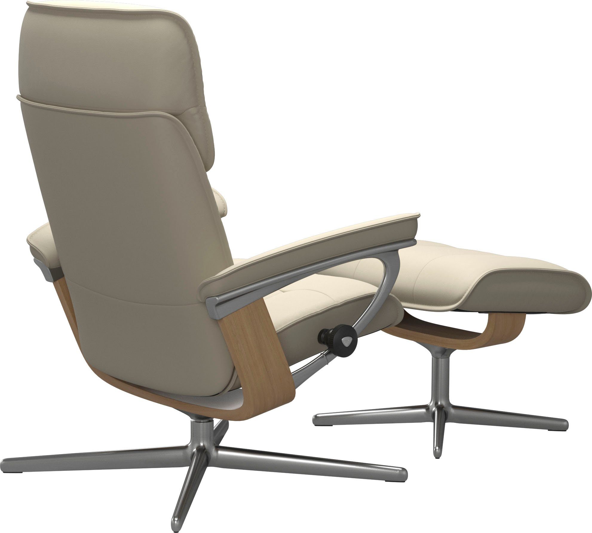 Stressless® Relaxsessel Admiral, mit Cross Base, Größe M & L, Holzakzent Eiche