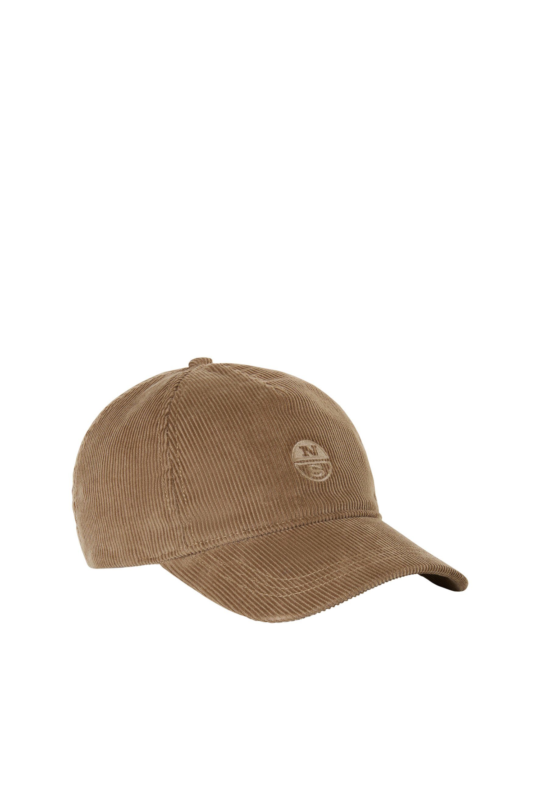 North Sails Baseball Cap Baseballkappe aus Cord braun