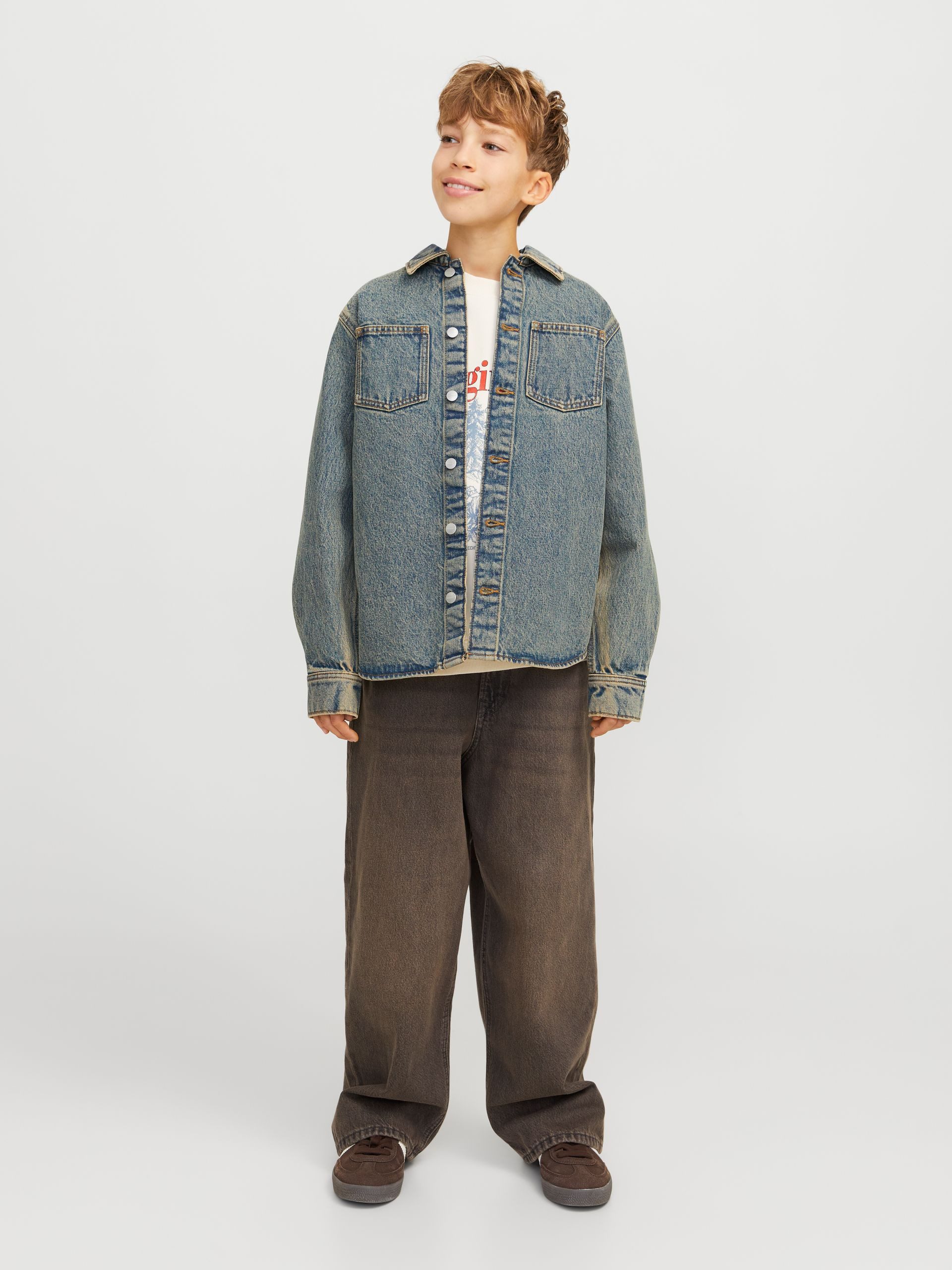 Jack & Jones Junior Jeanshemd JORHENRY DENIM OVERSHIRT LS JNR