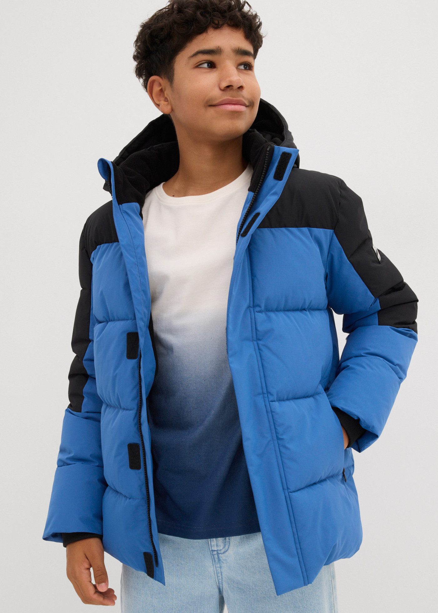 bonprix Winterjacke mit weichem Fleecefutter, Regular Fit, im Casual-Stil, für Jungen