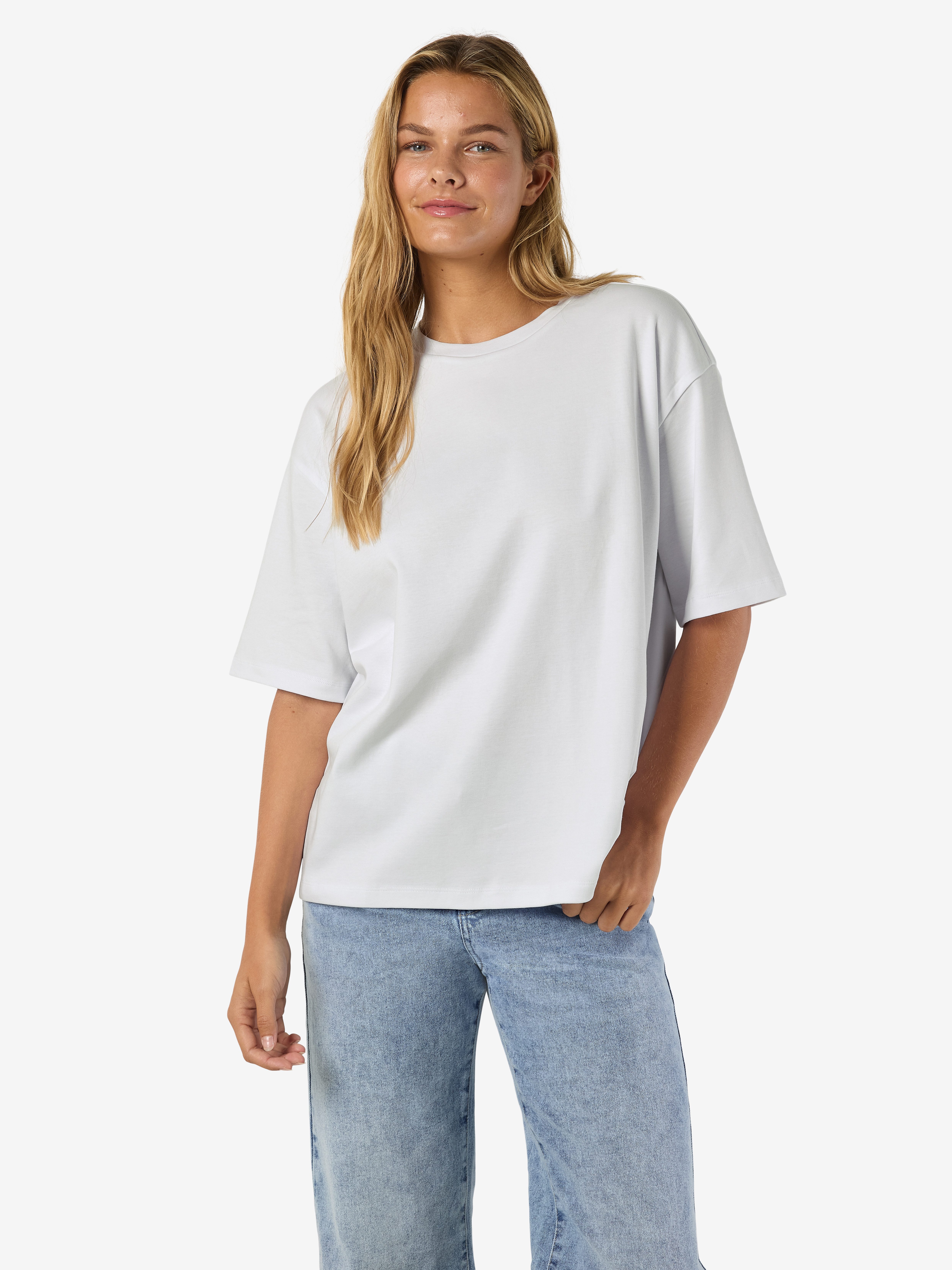 Noisy may Kurzarmshirt NMKIM S/S T-SHIRT JRS NOOS Baumwolle, regular fit