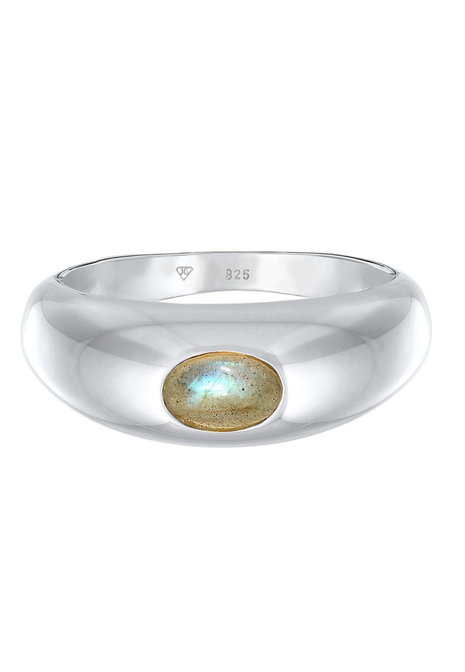 Elli Premium Fingerring Labradorit Edelstein Schlicht günstig online kaufen