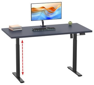 VCM Schreibtisch Höhenverstellbarer Schreibtisch Lona 110x50 Sw