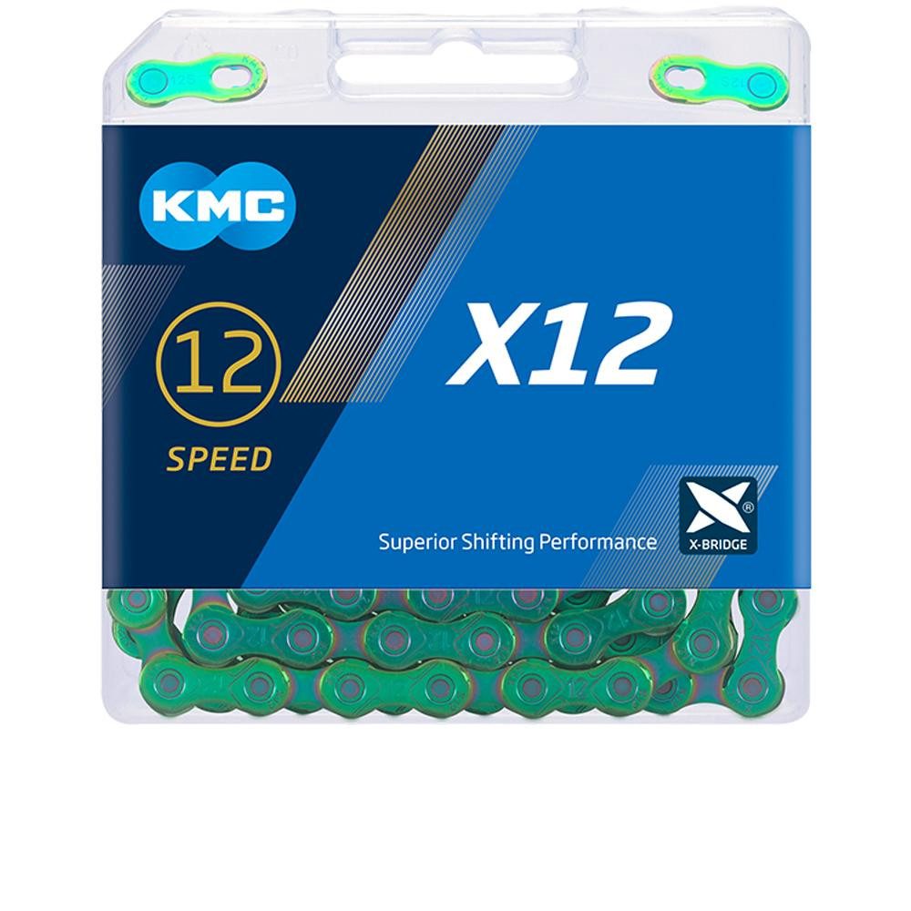 KMC Fahrradkette KMC X12 WAXED 12-fach Fahrradkette 126 Glieder - gewachst für optimale