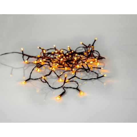 EGLO LED-Lichterkette GOLDEN WARM WHITE, Weihnachtsdeko, 80-flammig, schwarz / 80X0,064W / Weihnachtsbeleuchtung - Weihnachtsdeko - Winter