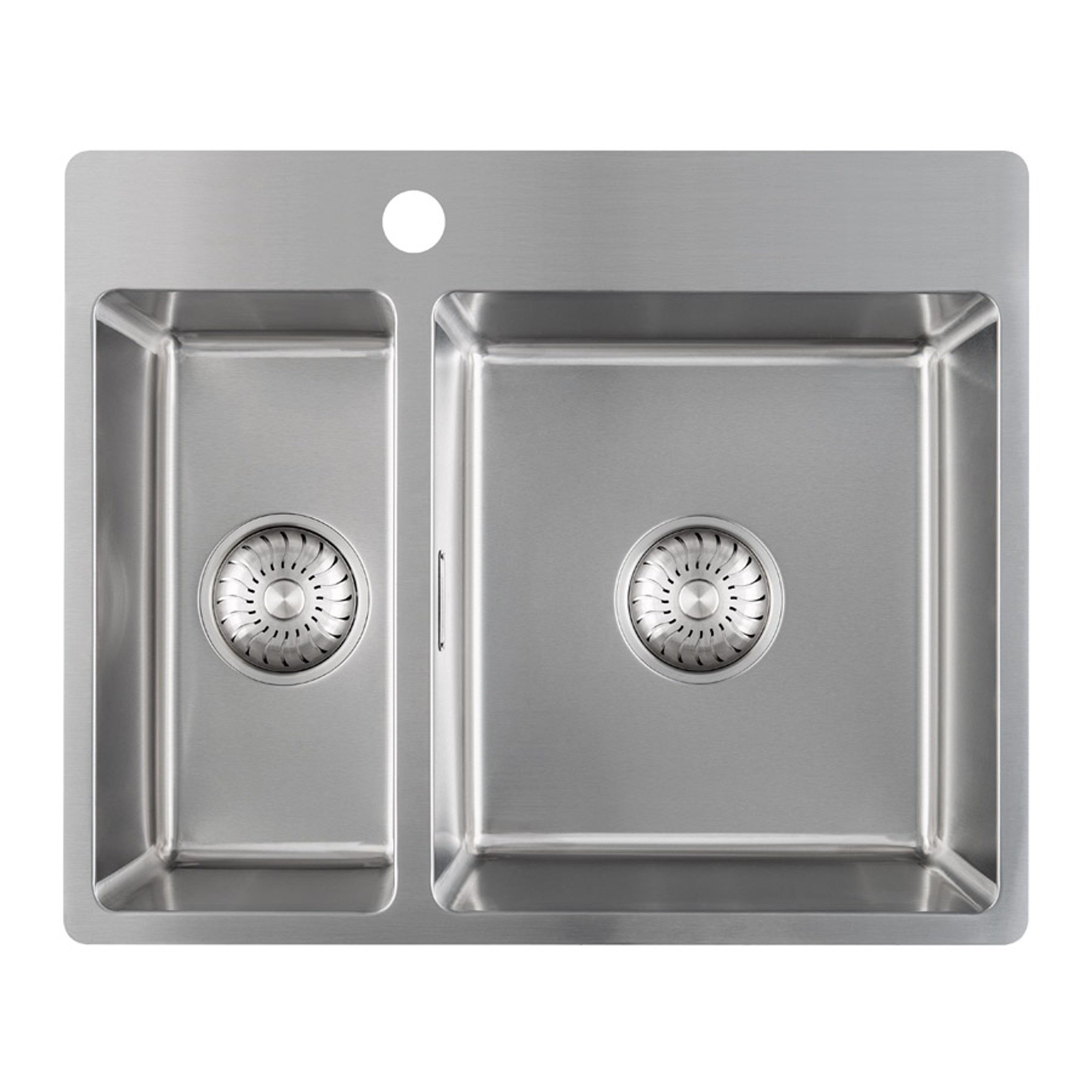 CARESSI Küchenspüle CABL1833KR15, Rechteckig, 33/15 cm, Schlichtes Design