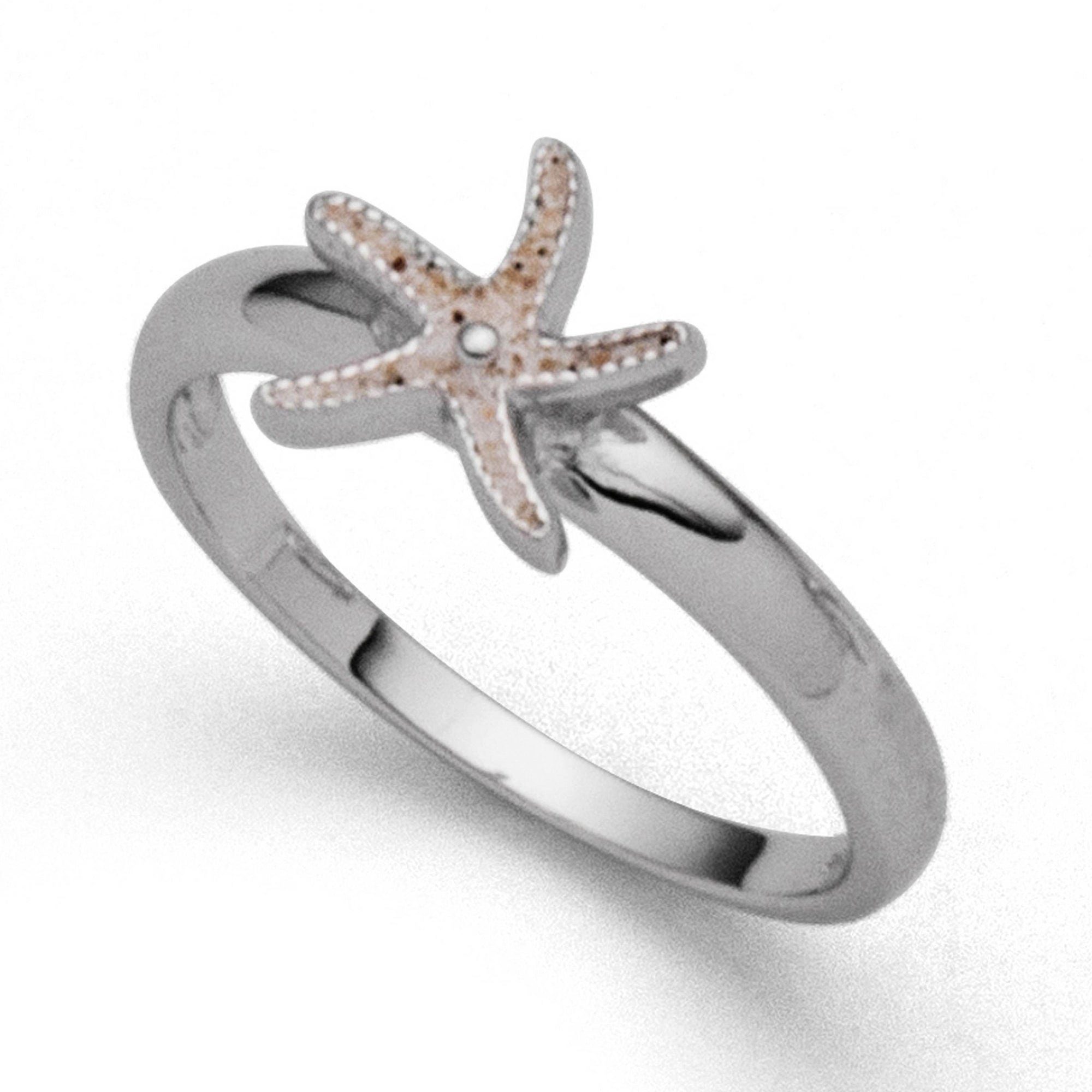 DUR Fingerring »DUR Schmuck: Ring "Seestern Mini" mit Strandsand R5426«  online kaufen | OTTO