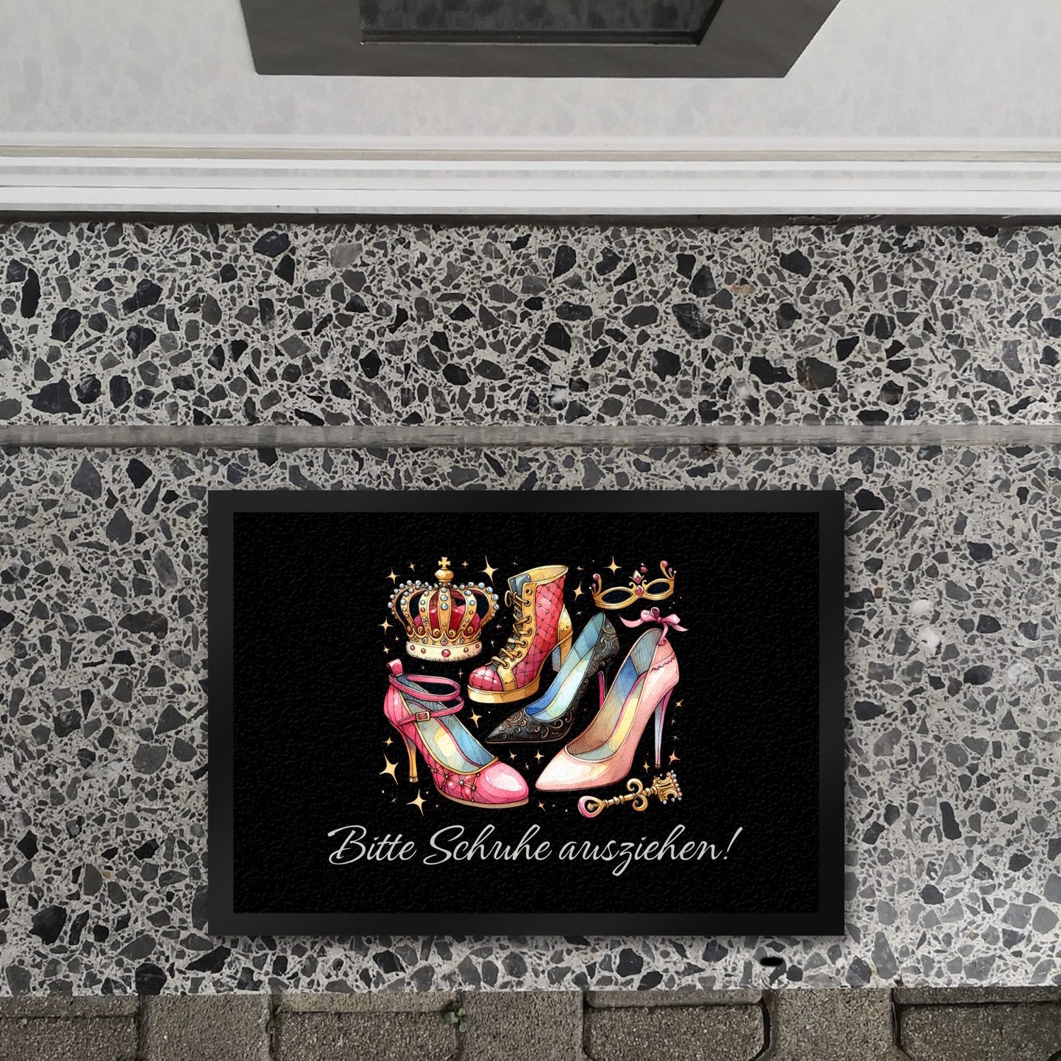 speecheese Fußmatte Schuhe ausziehen Fußmatte in 35x50 cm mit Spruch Bitte günstig online kaufen