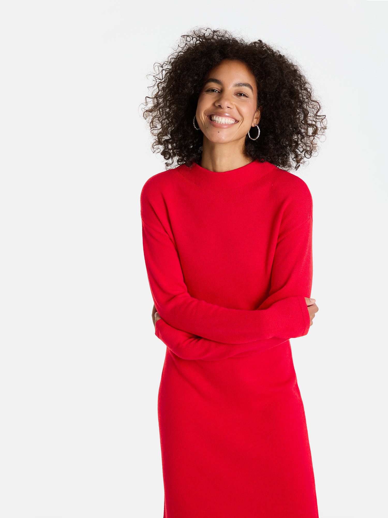 Lieblingsstück Strickkleid LillemorL mit kurzem Stehkragen