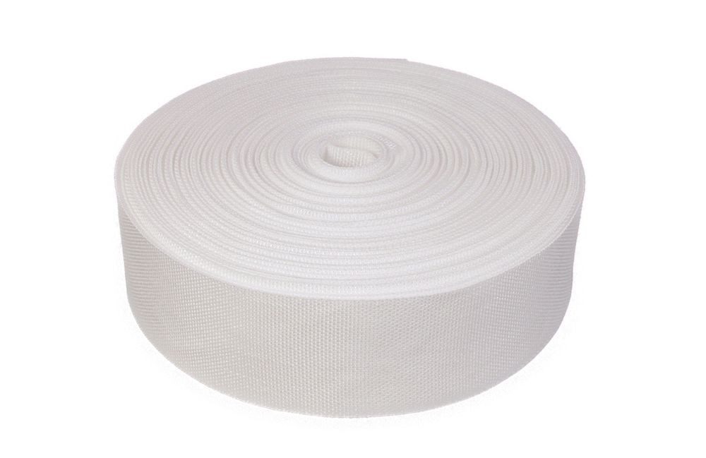 Heiro Nachfüllpack 50 Meter Polster Gurte Polyester Unelastisch Weiß