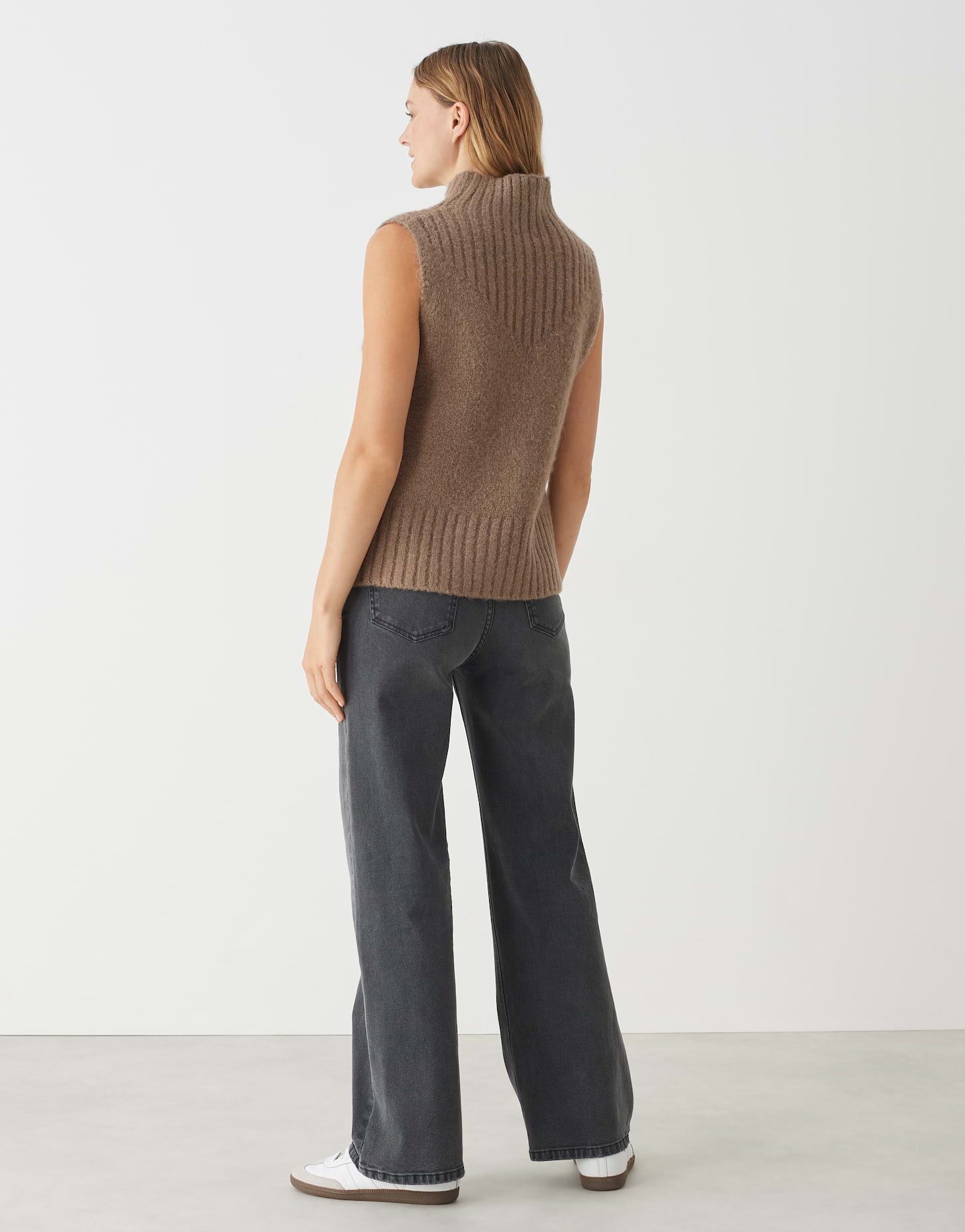 OPUS Pullunder Grobstrickpullunder POGETI Regular mit Wolle