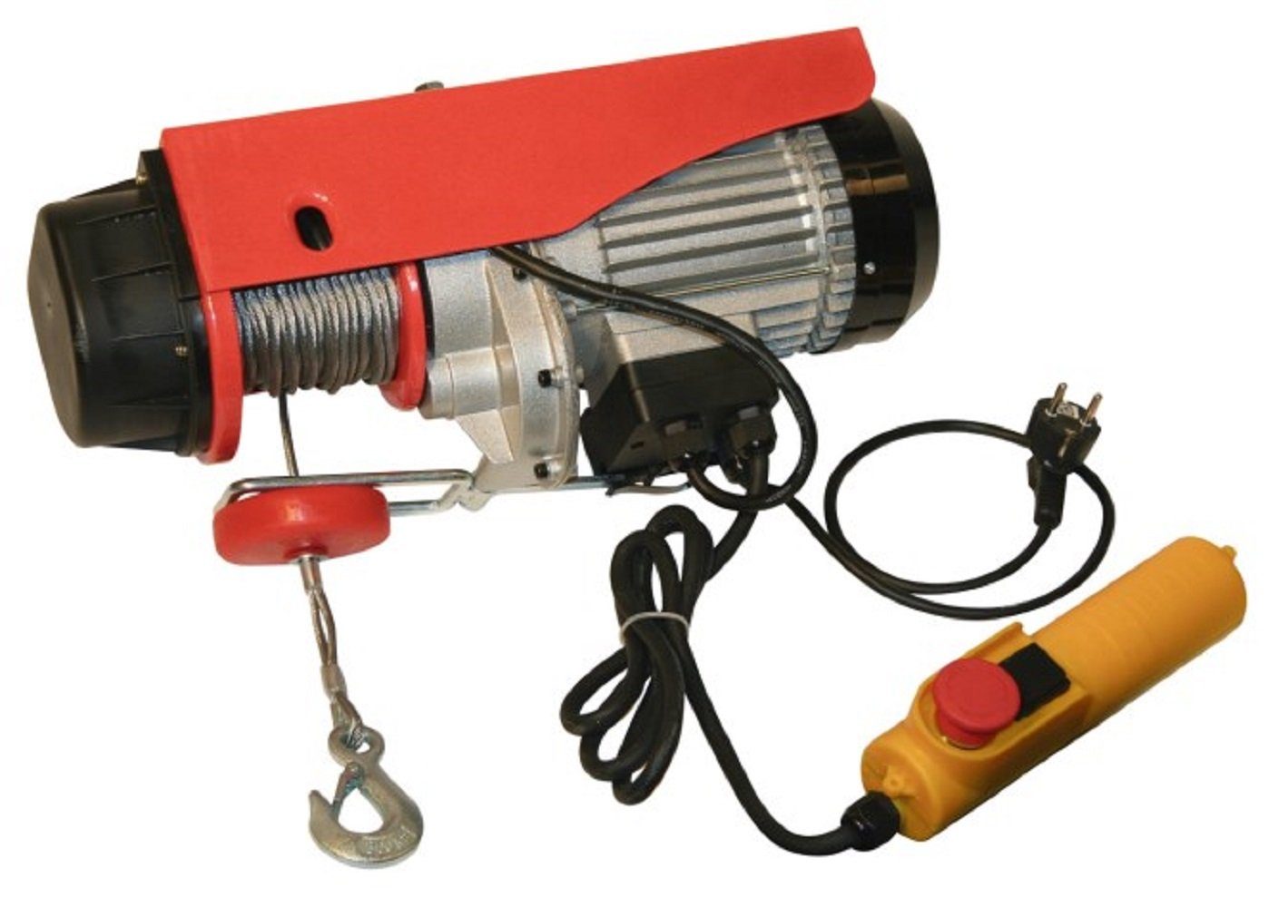 Seilwinde Elektro-Seilwinde elektrisch 300/600 kg mit Umlenkrolle 37126