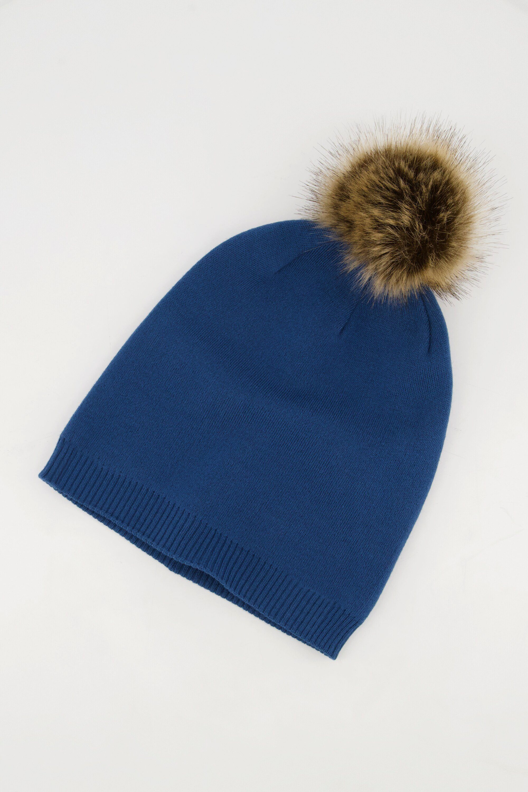 Baumwollhandschuhe Strickmütze kuscheliger Bommel weicher Feinstrick