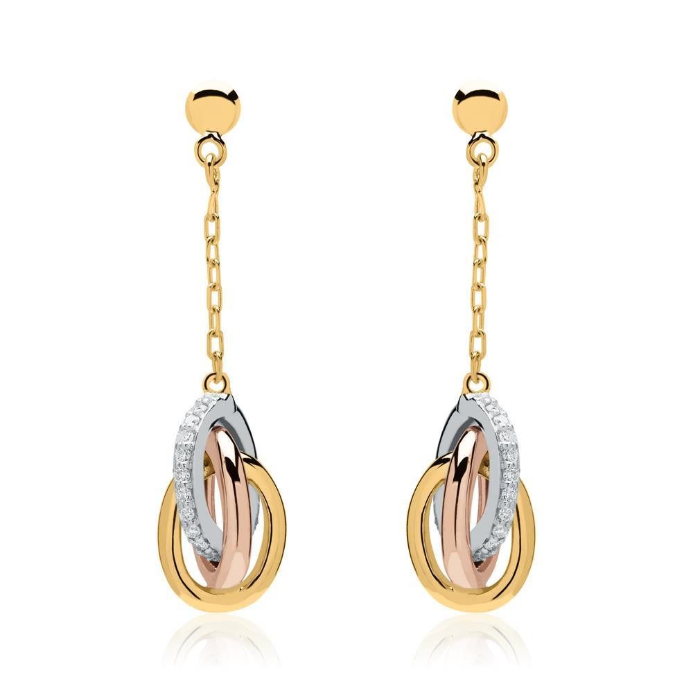 Unique Paar Ohrstecker Ohrstecker aus 14...