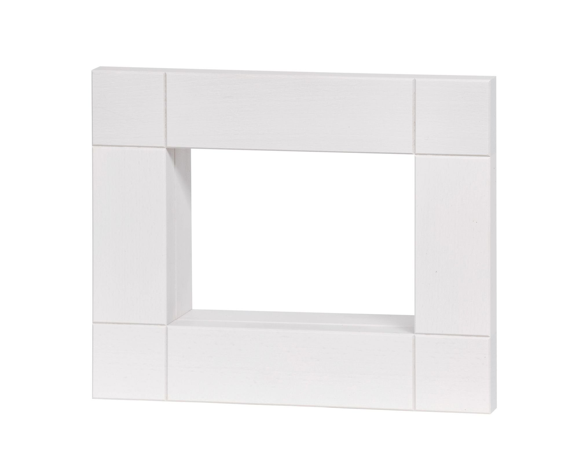 KWO Kunstgewerbe Werkstätten Räuchermännchen Dekoration Deko-Rahmen Weiß BxHxT 33x27x8cm NEU
