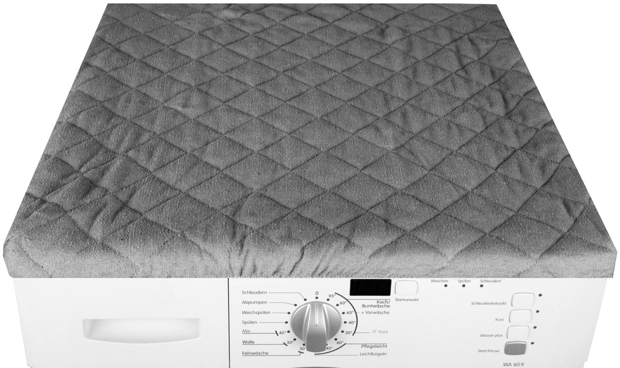 Bestlivings Waschmaschinenbezug 60x60cm aus Baumwolle/Polyester, mit Gummizug, Frottee-Steppung, maschinenwaschbar & trocknergeeignet