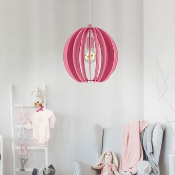 etc-shop LED Pendelleuchte, Leuchtmittel inklusive, Warmweiß, Decken Leuchte Pendel Lampe pink Design Mädchen Zimmer Beleuchtung im