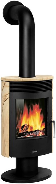 Justus Kaminofen Seeland, Sandstein, 5 kW, drehbar, Sekundärluftzufuhr