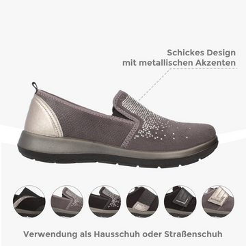 Dr. Orto Ravenna für schmale Füße Damen Sneaker Slip-On, Ballerina, Stretch-Sneaker