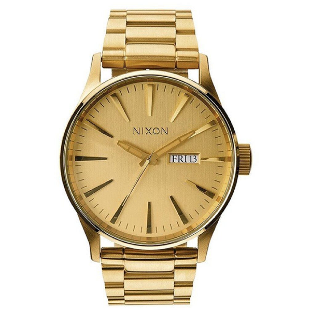 Nixon Luxusuhr Herrenuhr Sentry SS Gold