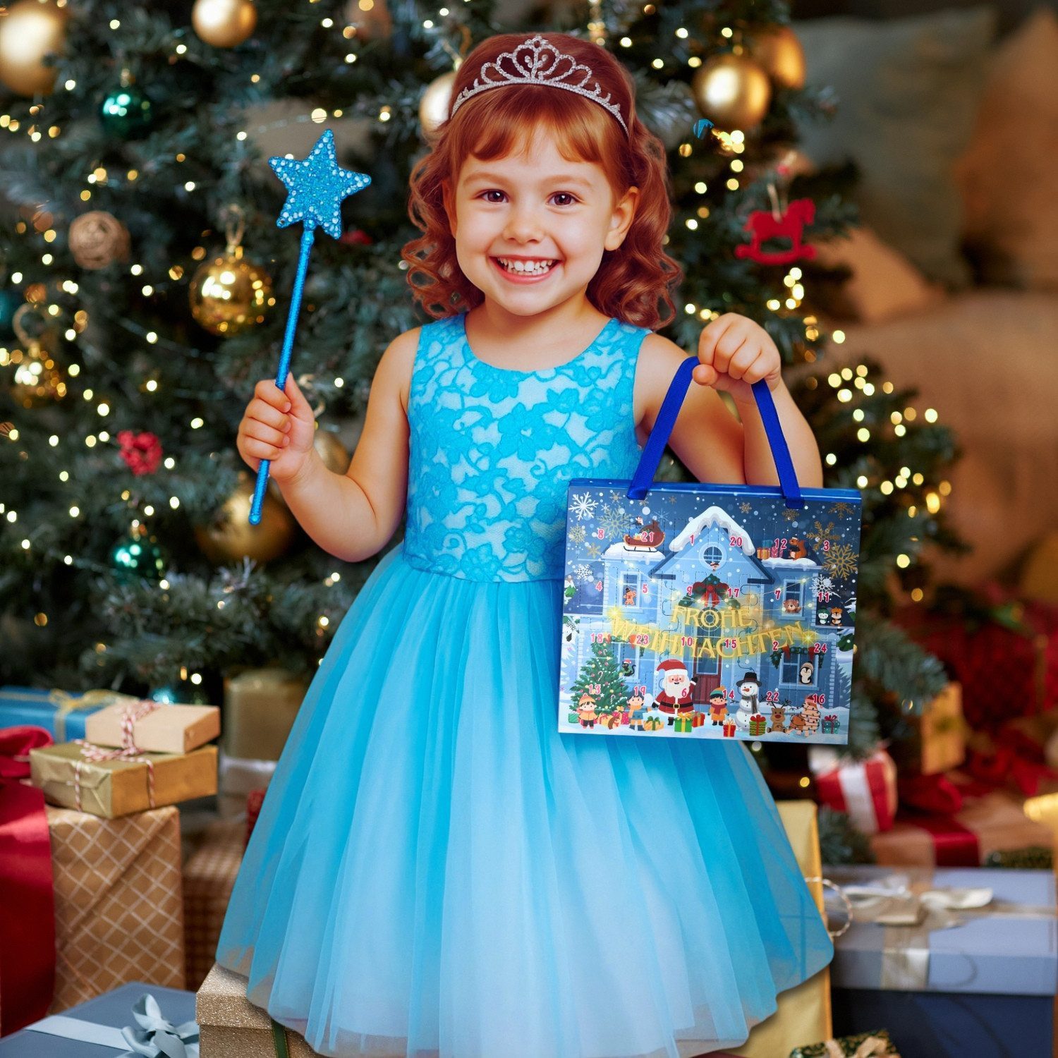 Lucadeau DIY-Adventskalender Adventskalender 2026 Mädchen – 24 Türchen Schmuck zum Selbermachen (Geschenkset), Weihnachtskalender Kinder ab 5 zum Basteln, 22 Ch – Bild 3 von 5