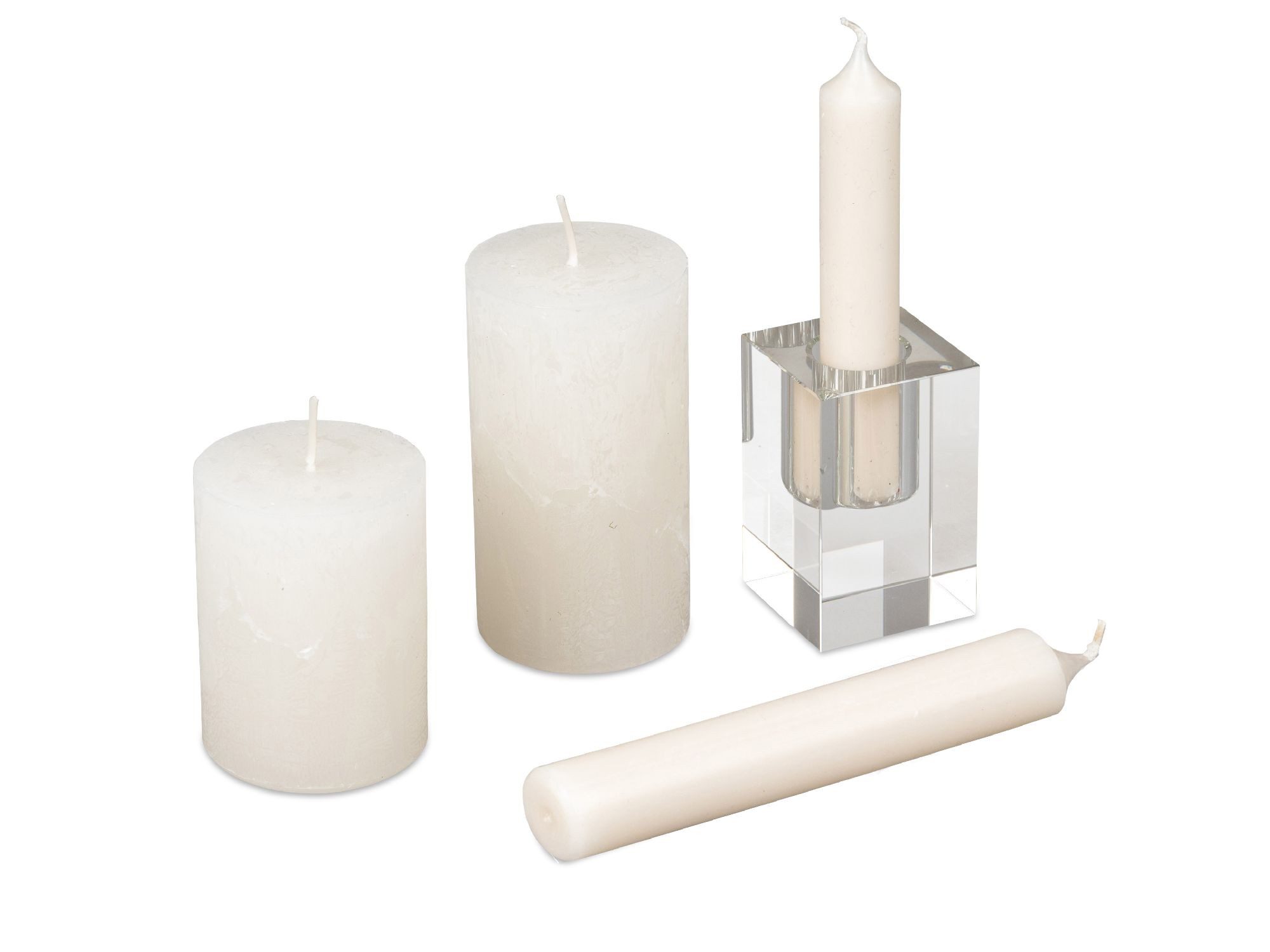 formano Stumpenkerze Rustic, Durchgefärbt, Creme, Motiv: günstig online kaufen