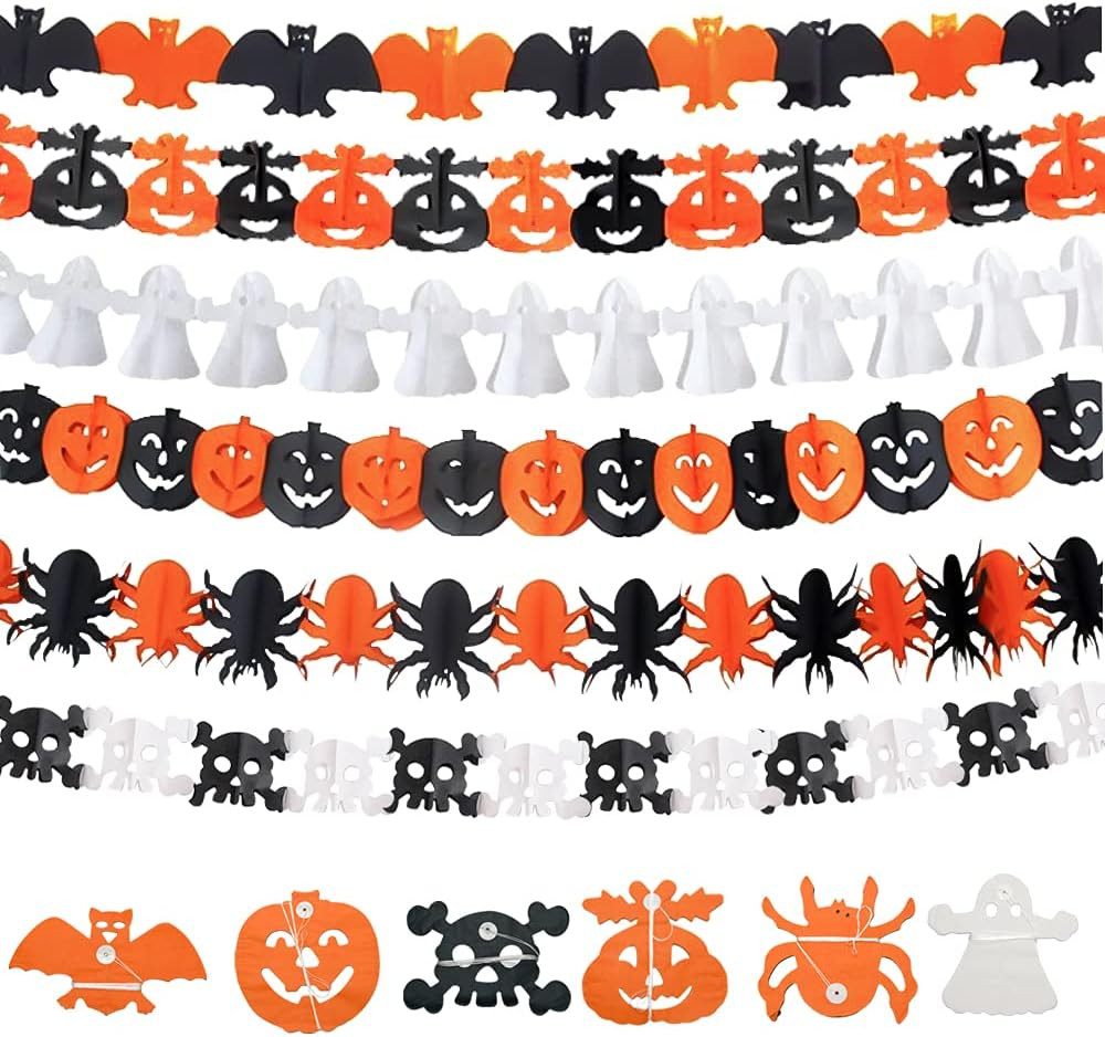 FELIXLEO Fensterdekoration Halloween Deko Set 6 STK