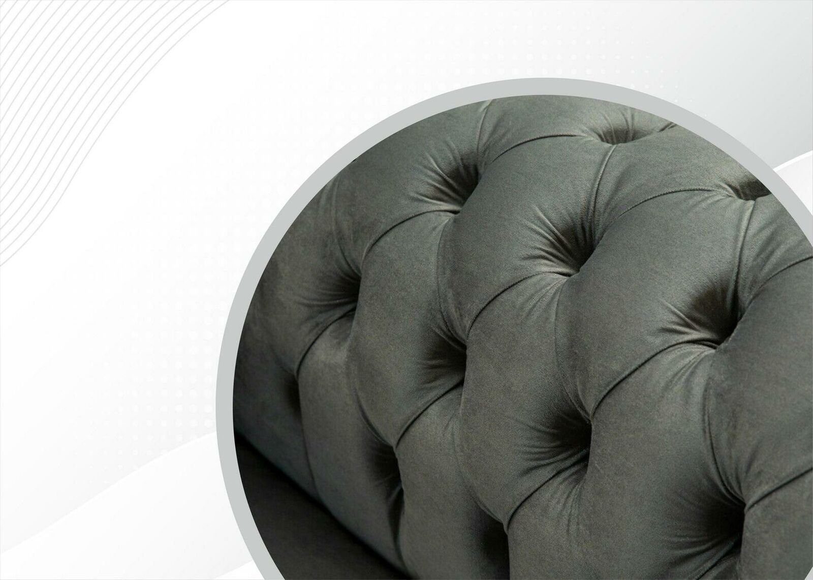 Sitz JVmoebel Möbel Sofa Zweisitzer Sofa, Luxus Sofas Couchen Chesterfield Textil
