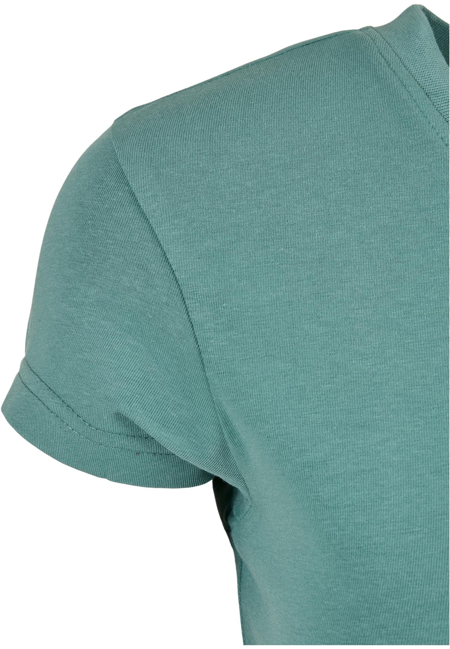 URBAN CLASSICS T-Shirt paleleaf Stretch Jersey Ladies Damen Cropped (1-tlg) Tee