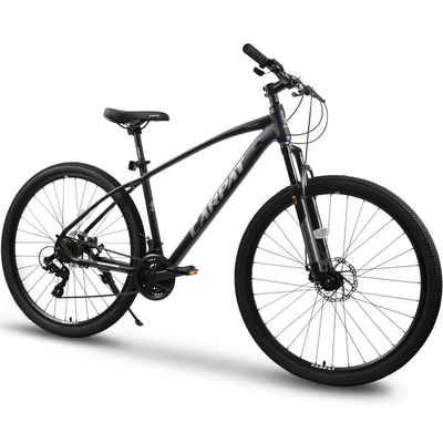 CARPAT SPORT Mountainbike 27,5 29 Zoll MTB Fahrrad für Herren Damen, 21 Gang Shimano Tourney Schaltwerk, Kettenschaltung, (Aluminium Rahmen, Mechanische Scheibenbremse), Hardtail Fahrrad